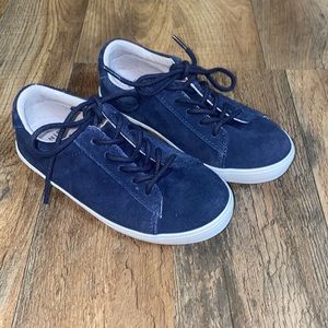 Janie and Jack Navy Suede Sneakers Size 11